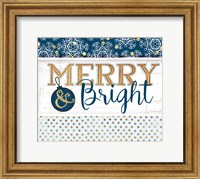 Framed Merry & Bright Blue