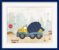 Framed Cement Truck