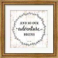 Framed And So Our Adventure Begins