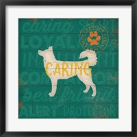 Framed Caring Dog