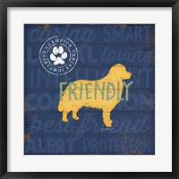 Framed Friendly Dog