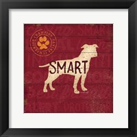 Smart Dog Framed Print
