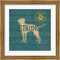 Framed Strong Dog