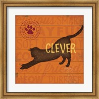 Framed Clever Cat