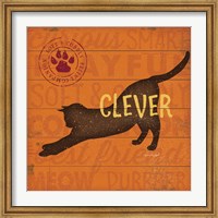 Framed Clever Cat