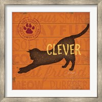 Framed Clever Cat