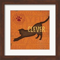 Framed Clever Cat