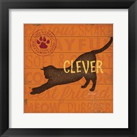 Clever Cat Framed Print