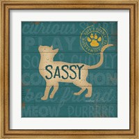 Framed Sassy Cat
