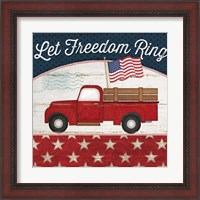 Framed 'Let Freedom Ring' border=