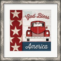 Framed 'God Bless America' border=