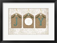 Coastal Christmas Joy II Framed Print