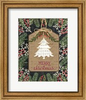 Framed Merry Christmas - Tree