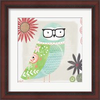 Framed Watercolor Owl II