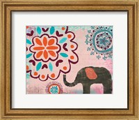 Framed Bohemian Elephant II