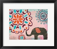 Framed Bohemian Elephant II