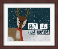 Framed Cold Hipster Reindeer