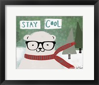 Framed Hipster Bear Stay Cool