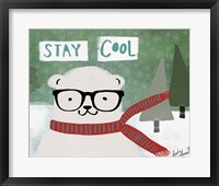 Framed Hipster Bear Stay Cool