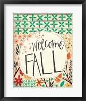 Framed Welcome Fall