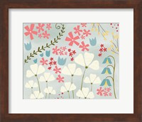 Framed Pastel Flowers