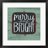 Framed Merry & Bright