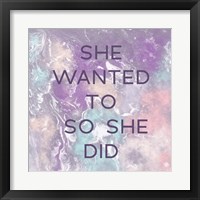 Framed 'She Wanted To' border=