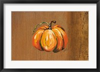 Framed Orange Pumpkin