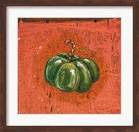 Framed Green Pumpkin