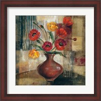 Framed Poppies in a Copper Vase I