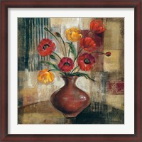 Framed Poppies in a Copper Vase I