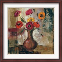 Framed Poppies in a Copper Vase II