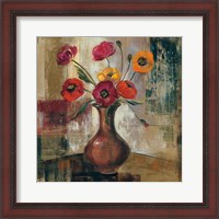 Framed Poppies in a Copper Vase II