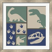 Framed Dino Collage