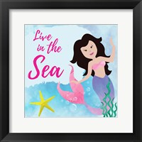 Framed Live in the Sea - Mermaid