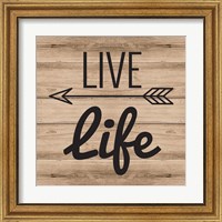Framed 'Live Life' border=