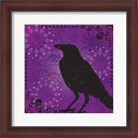 Framed 'Raven' border=
