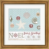 Framed Coastal Christmas Shells