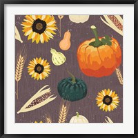 Framed Autumn Harvest Pattern