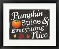 Pumpkin Spice Framed Print