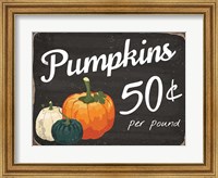 Framed Pumpkins 50 Cents