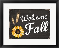 Welcome Fall Framed Print
