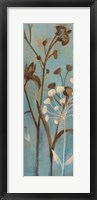 Branches in Turquoise I Framed Print