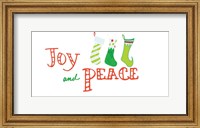 Framed Joy and Peace Stockings