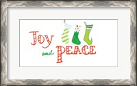 Framed Joy and Peace Stockings