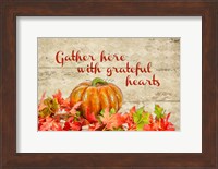 Framed Gather with Thankful Hearts