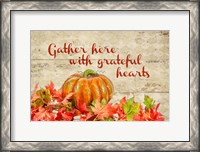 Framed Gather with Thankful Hearts