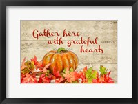 Framed Gather with Thankful Hearts