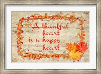 Framed Thankful Happy Heart