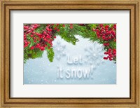 Framed Let It Snow